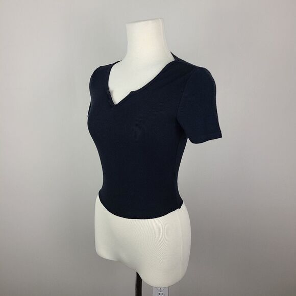 Streetwear Society Essentials Black Ribbed Short Sleeve T-Shirt XS - Picture 6 of 16